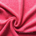 Red velvet shinny lurex knitting night dress fabric